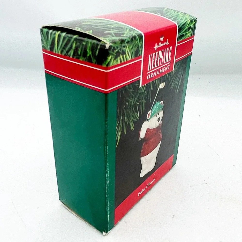 Hallmark Ornament Polar Classic Golf Polar Bear‎ 1991